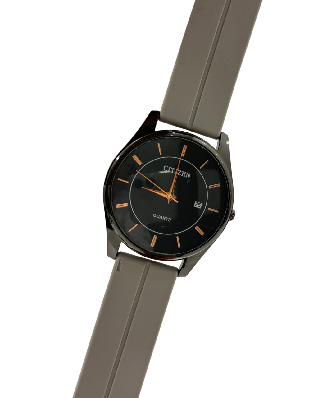 CITIZEN Black/Orange Datejust Circular (Grey)