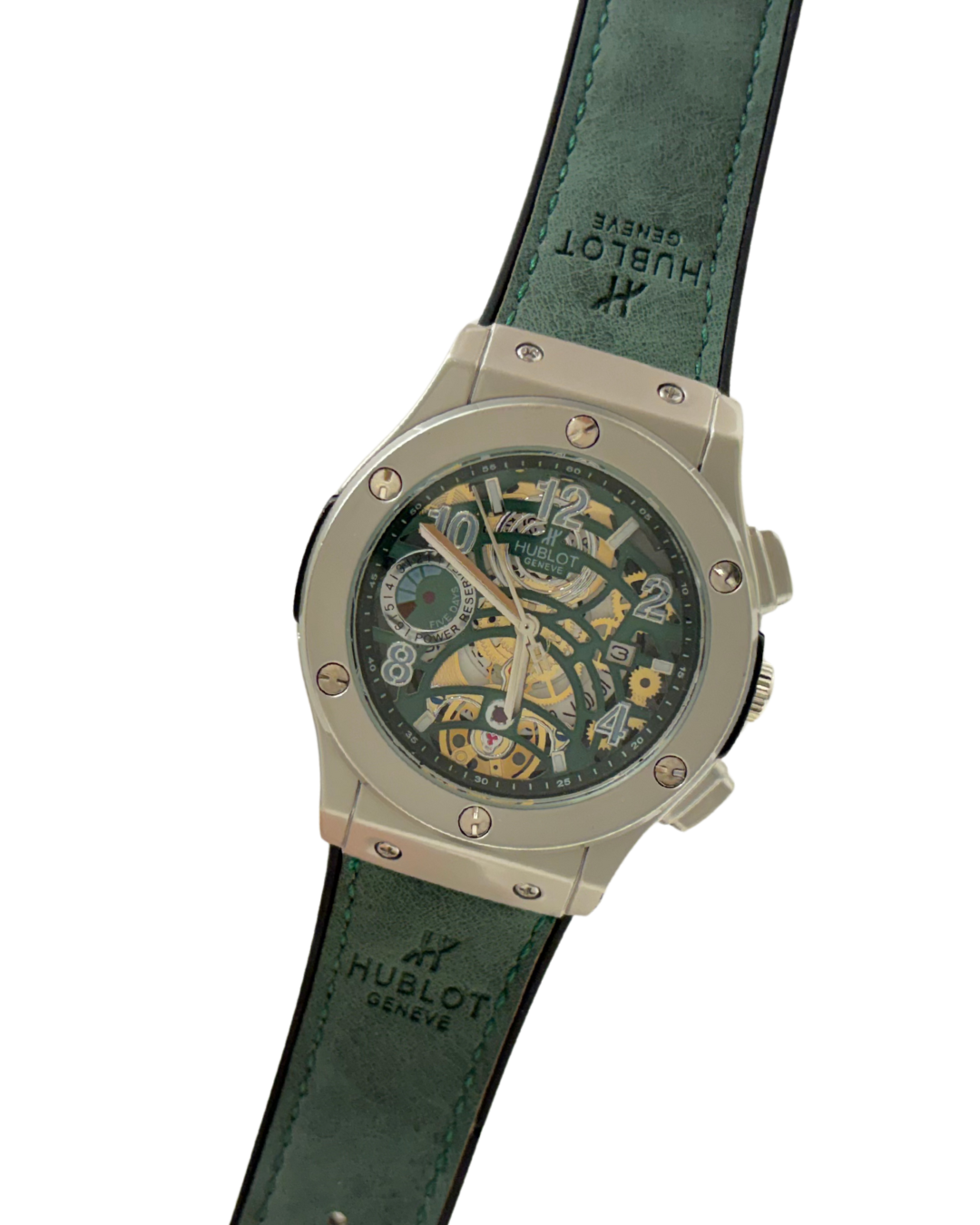 HUBLOT GENEVE Green/Silver Datejust Circular (Green)