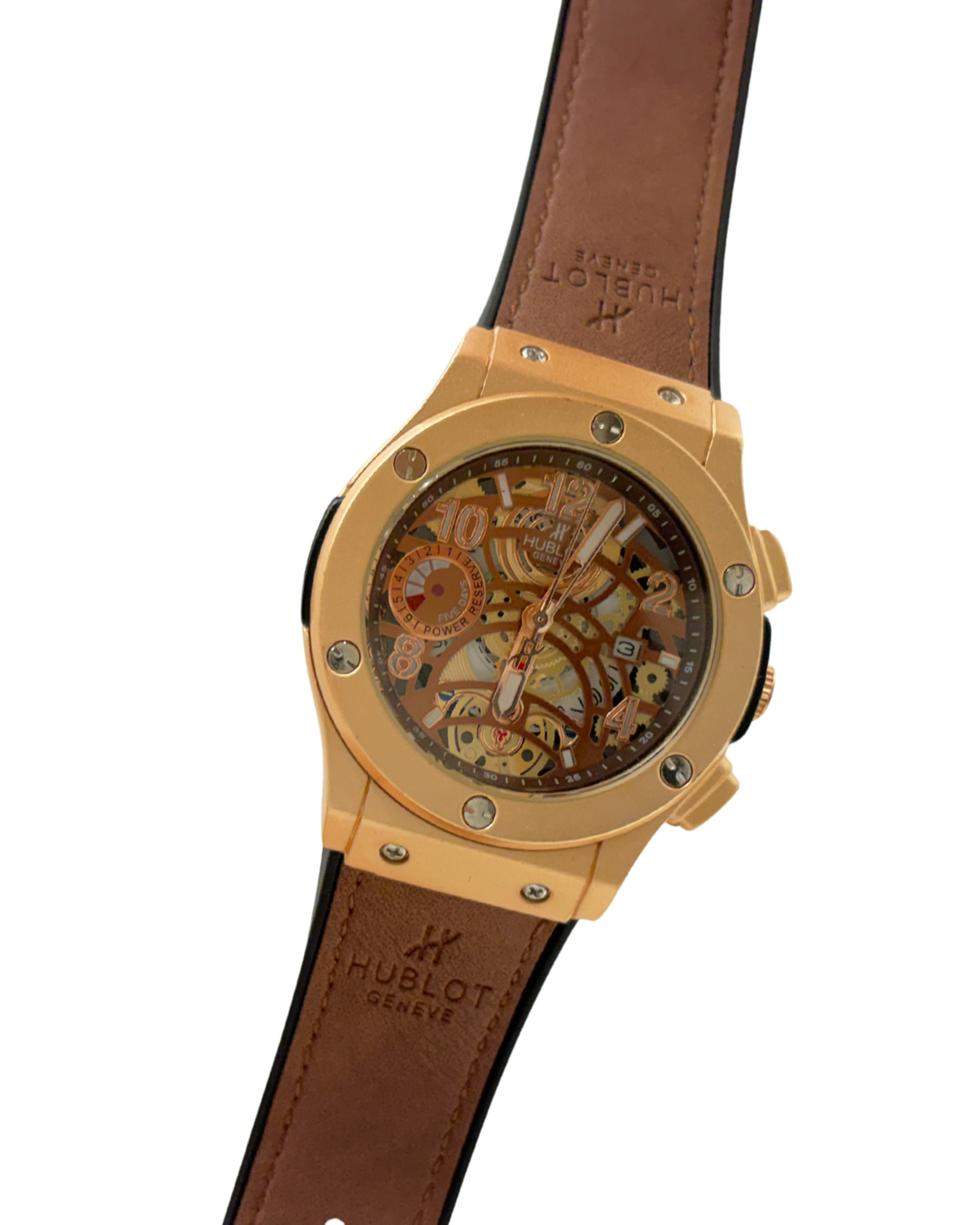 HUBLOT GENEVE Maroon/Golden Datejust Circular (Brown)