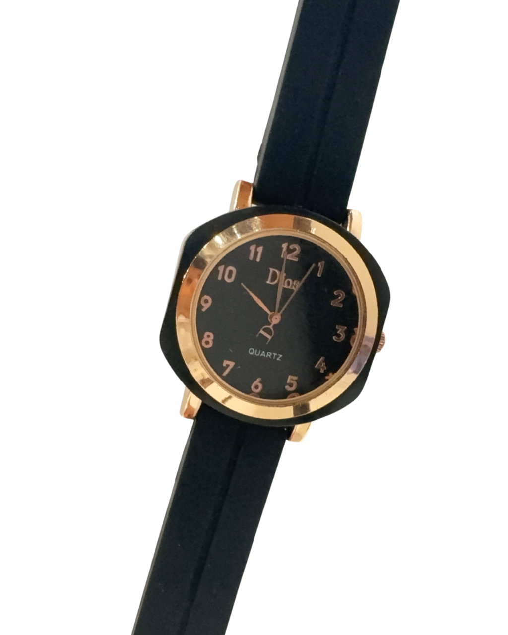 DIOS Black/Golden Quartz Circular (Black)