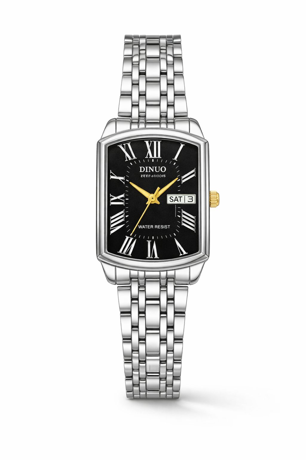 DINUO Day-Date Black/White Square (Silver)