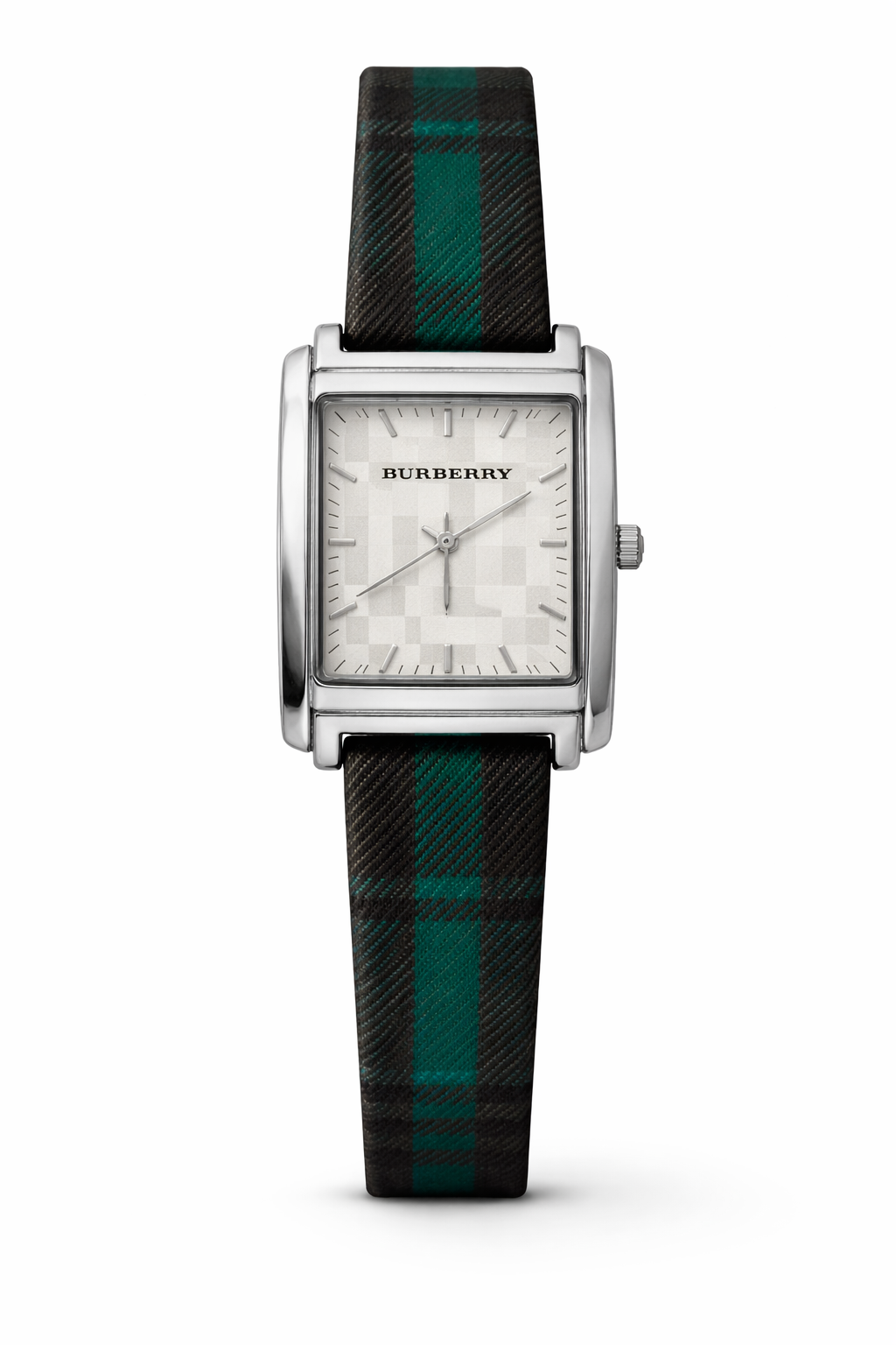 BURBERRY White/Silver Quartz Square (Multi-Color)