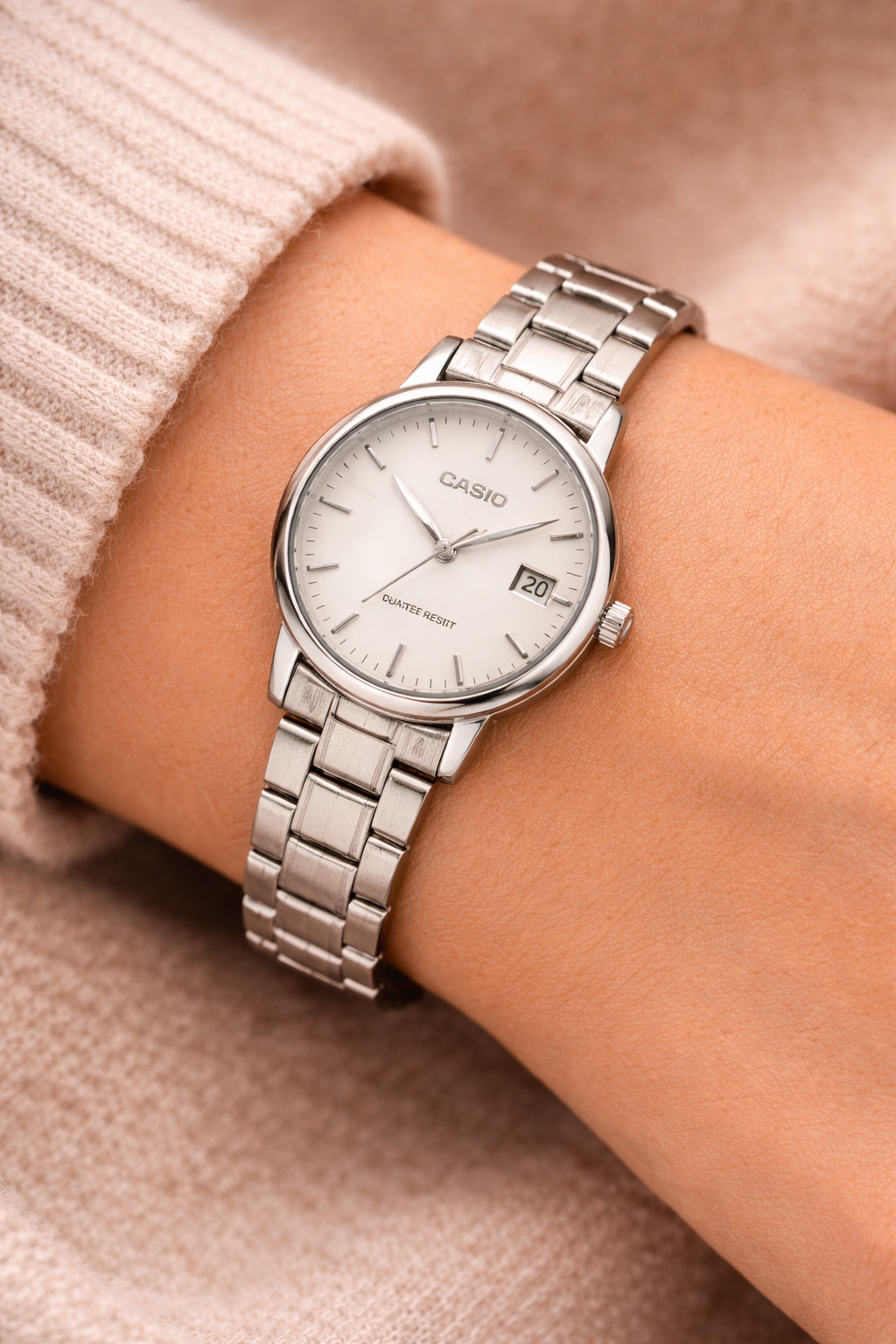 CASIO Multi/Silver Datejust Quartz Circular (Silver)